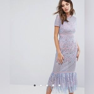 Foxiedox Flourite Lace Midi Dress